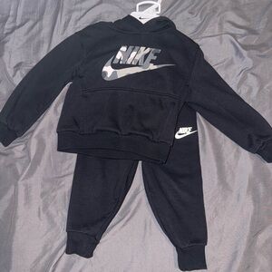 Nike Kids Black Sweatpants & Hoodie Set